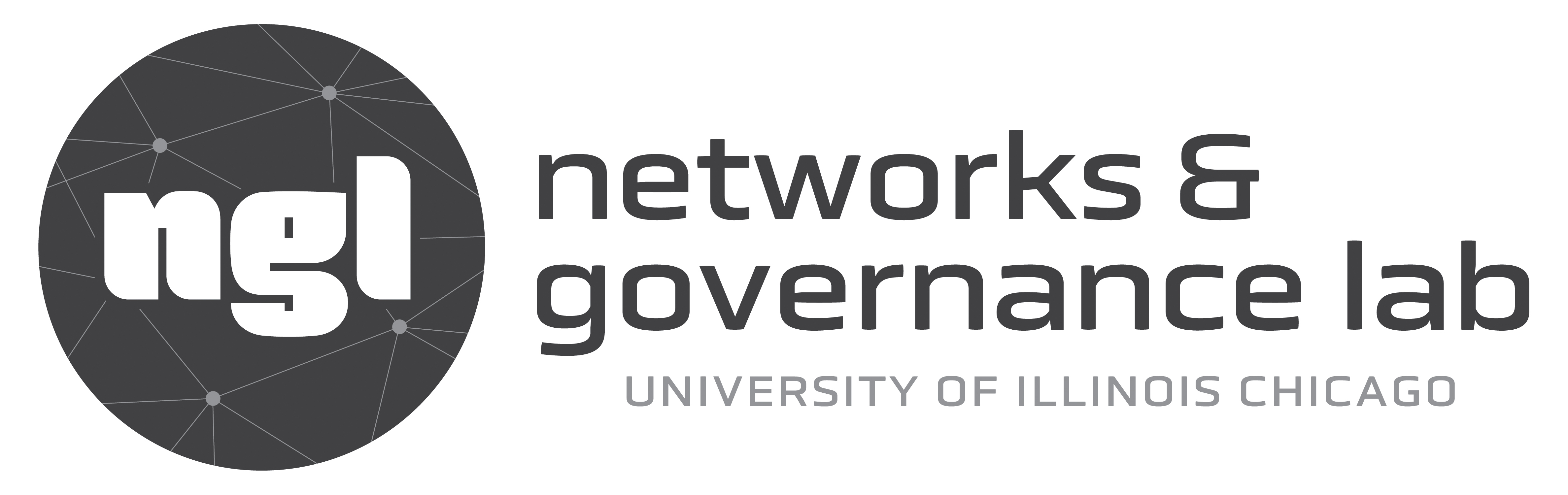 Logo of the Networks and Governance Lab at the University of Illinois Chicago